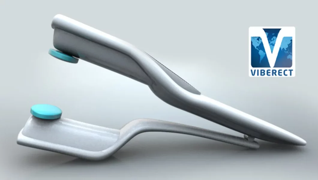 Viberect penile vibratory stimulation device